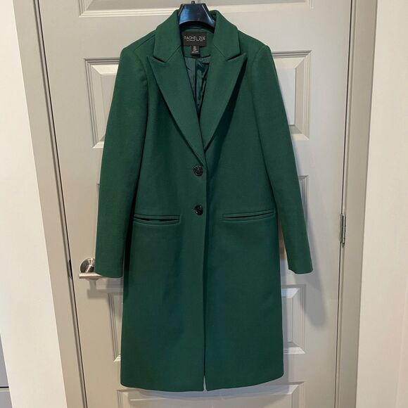 Green Rachel Zoe Wool Blend Coat, size 8 - Picture 1 of 10